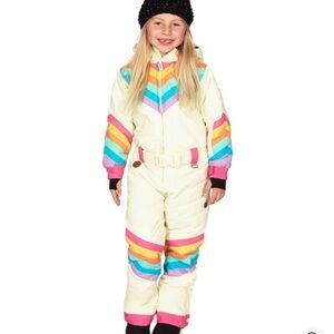 Tipsy Elves Girl's Retro Rainbow Snow Suit
